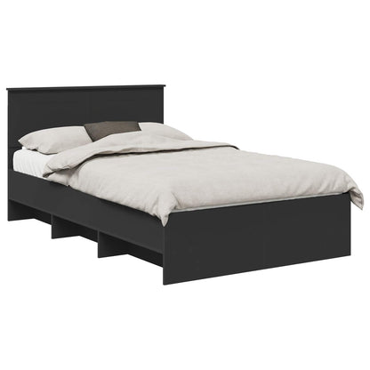 Struttura del letto Nero 137 x 203 cm Legno multistrato