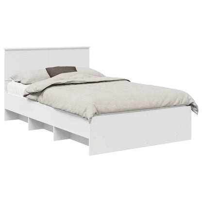 Struttura del letto Bianco 120 x 123 cm Legno multistrato