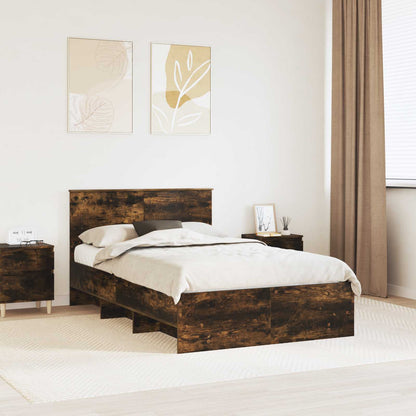 Struttura del letto Rovere fumÃ© 120 x 123 cm Legno multistrato