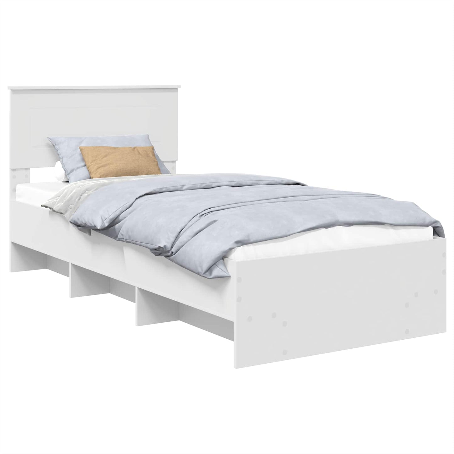Struttura del letto Bianco 120 x 123 cm Legno multistrato