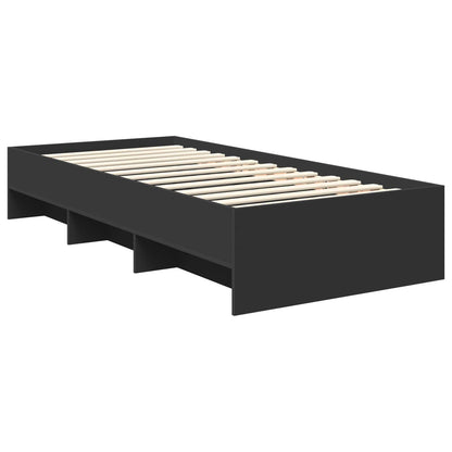 Struttura del letto Nero 120 x 123 cm Legno multistrato