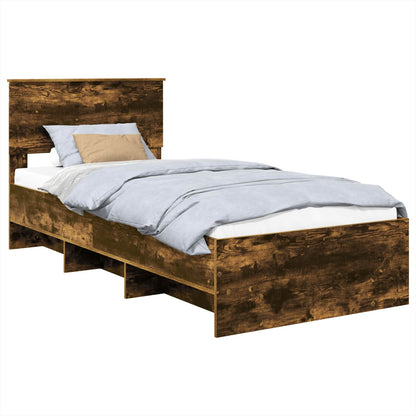 Struttura del letto Rovere fumÃ© 120 x 123 cm Legno multistrato