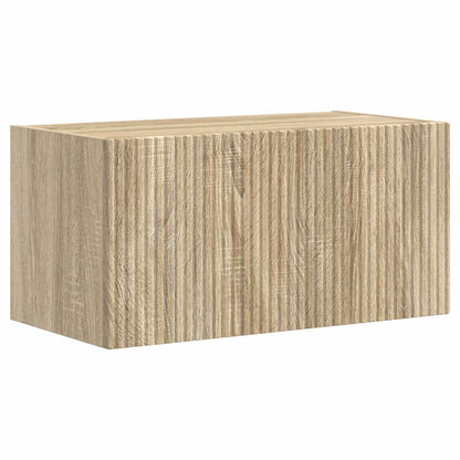 Set di Mobiletto da TV a Parete 4 pcs Rovere Sonoma