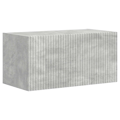 Set di Mobiletto da TV a Parete 4 pcs Grigio cemento