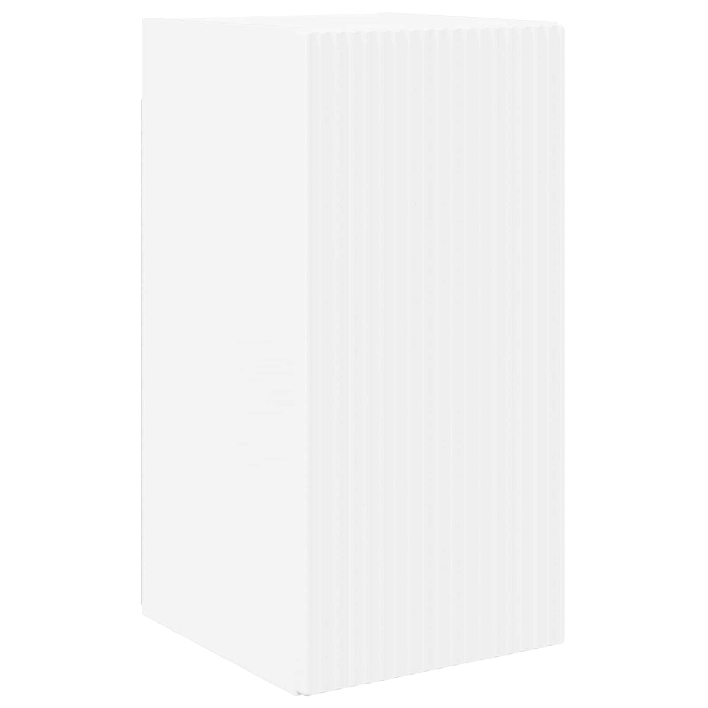 Set di Mobiletto da TV a Parete 4 pcs Bianco Legno multistrato