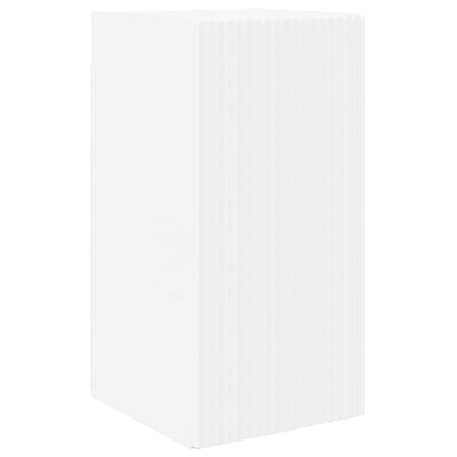 Set di Mobiletto da TV a Parete 4 pcs Bianco Legno multistrato