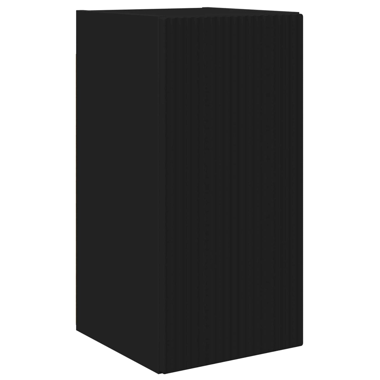 Set di Mobiletto da TV a Parete 4 pcs Nero Legno multistrato