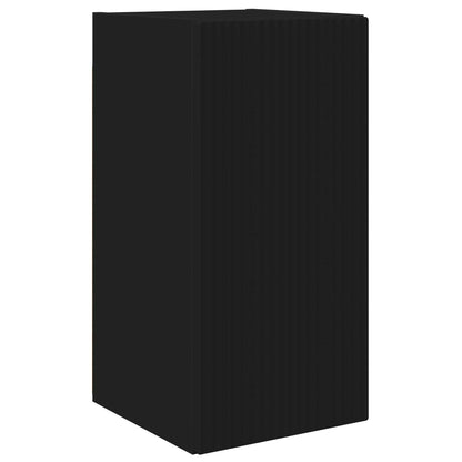 Set di Mobiletto da TV a Parete 4 pcs Nero Legno multistrato