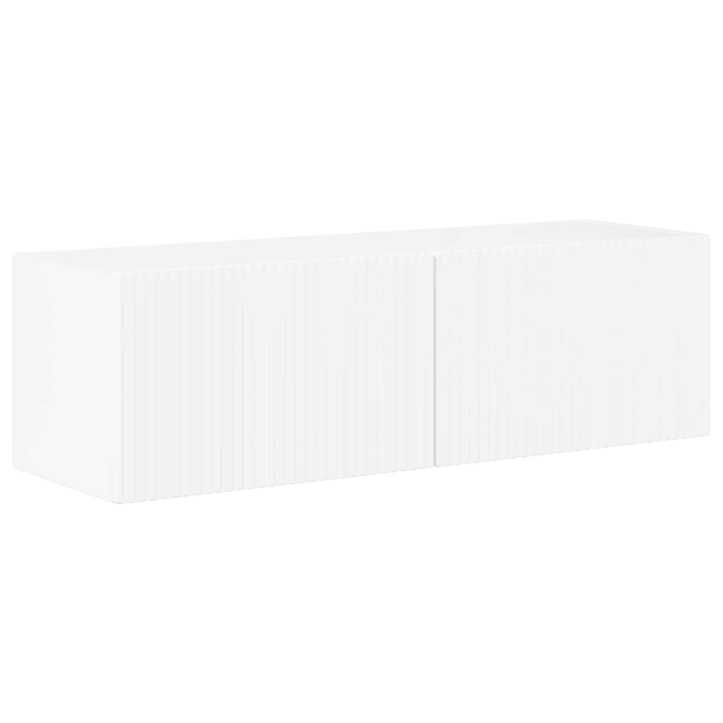 Set di Mobiletto da TV a Parete 6 pcs Bianco Lucido