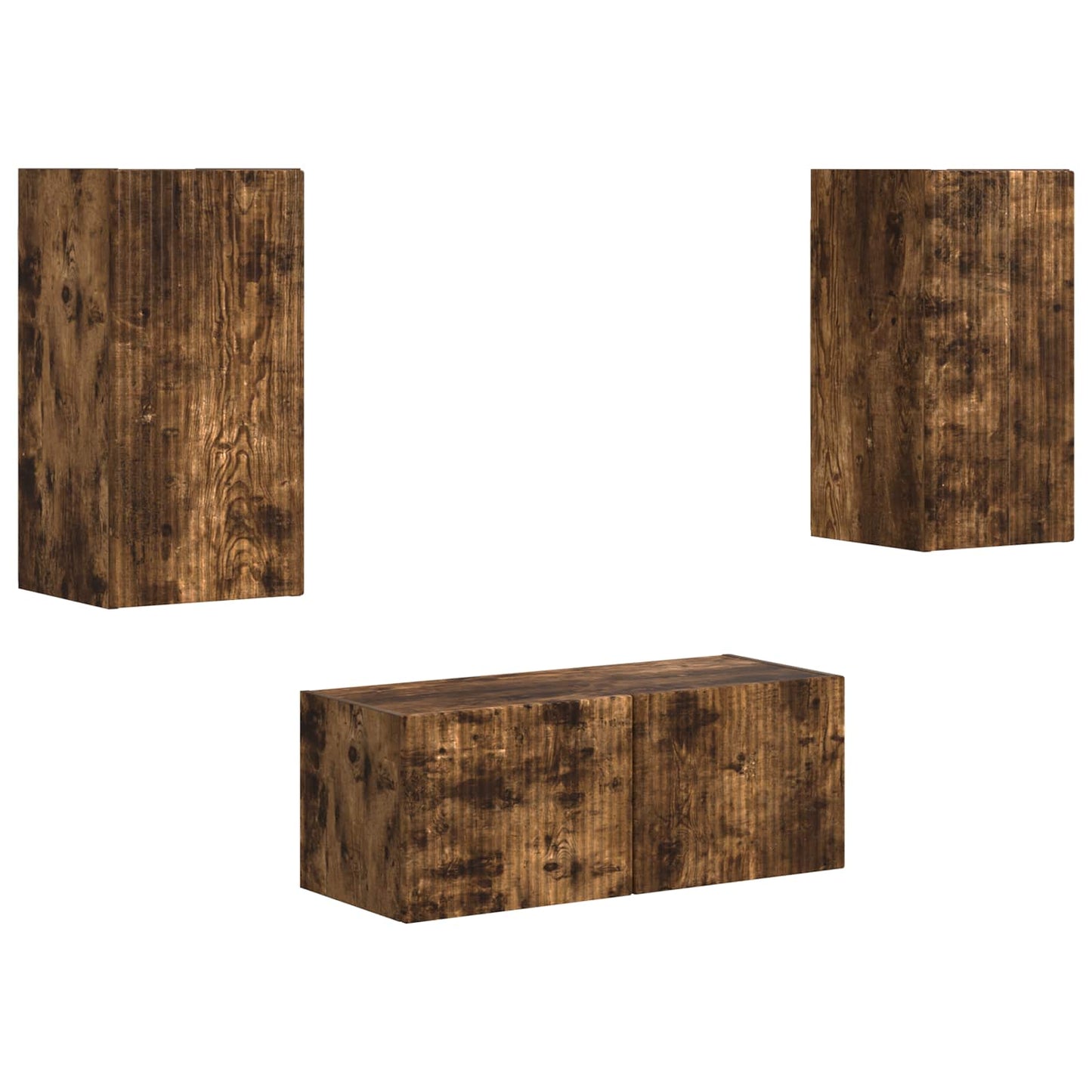 Set mobile TV 2 pcs Rovere fumÃ© Legno multistrato
