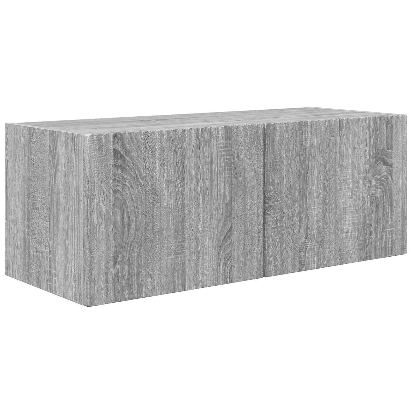Set mobile TV 2 pcs Grigio Sonoma Legno multistrato