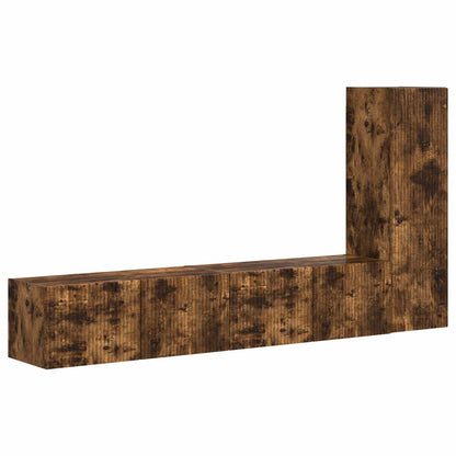 Set mobile TV 3 pcs Rovere fumÃ© Legno multistrato