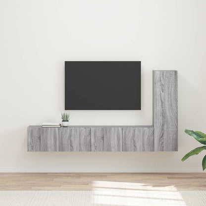 Set mobile TV 3 pcs Grigio Sonoma Legno multistrato