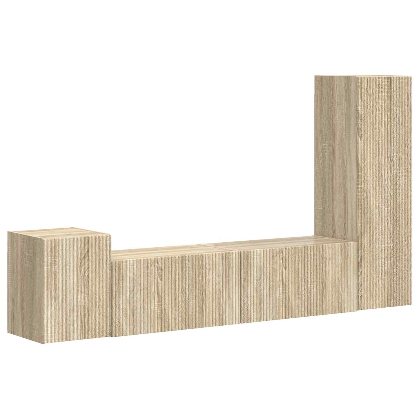 Set mobile TV 4 pcs Rovere Sonoma Legno multistrato