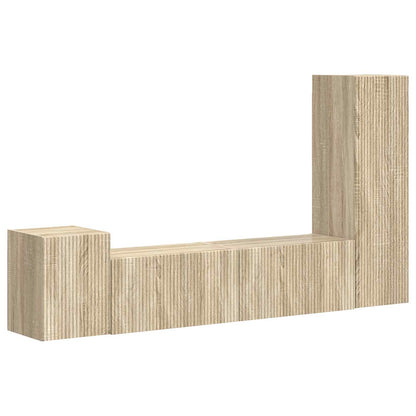 Set mobile TV 4 pcs Rovere Sonoma Legno multistrato