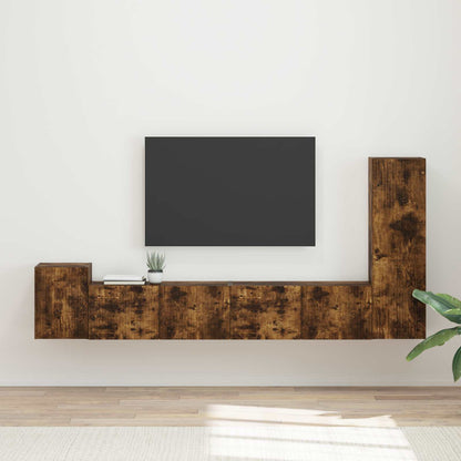 Set mobile TV 3 pcs Rovere fumÃ© Legno multistrato