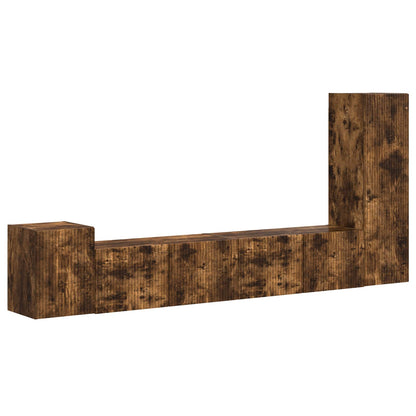 Set mobile TV 3 pcs Rovere fumÃ© Legno multistrato