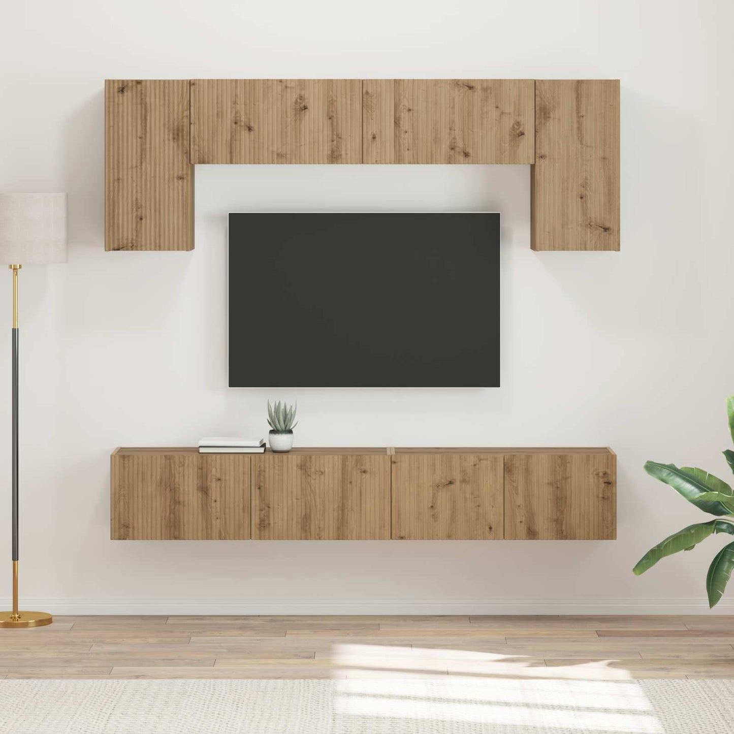 Set mobile TV 5 pcs Legno vecchio Legno multistrato