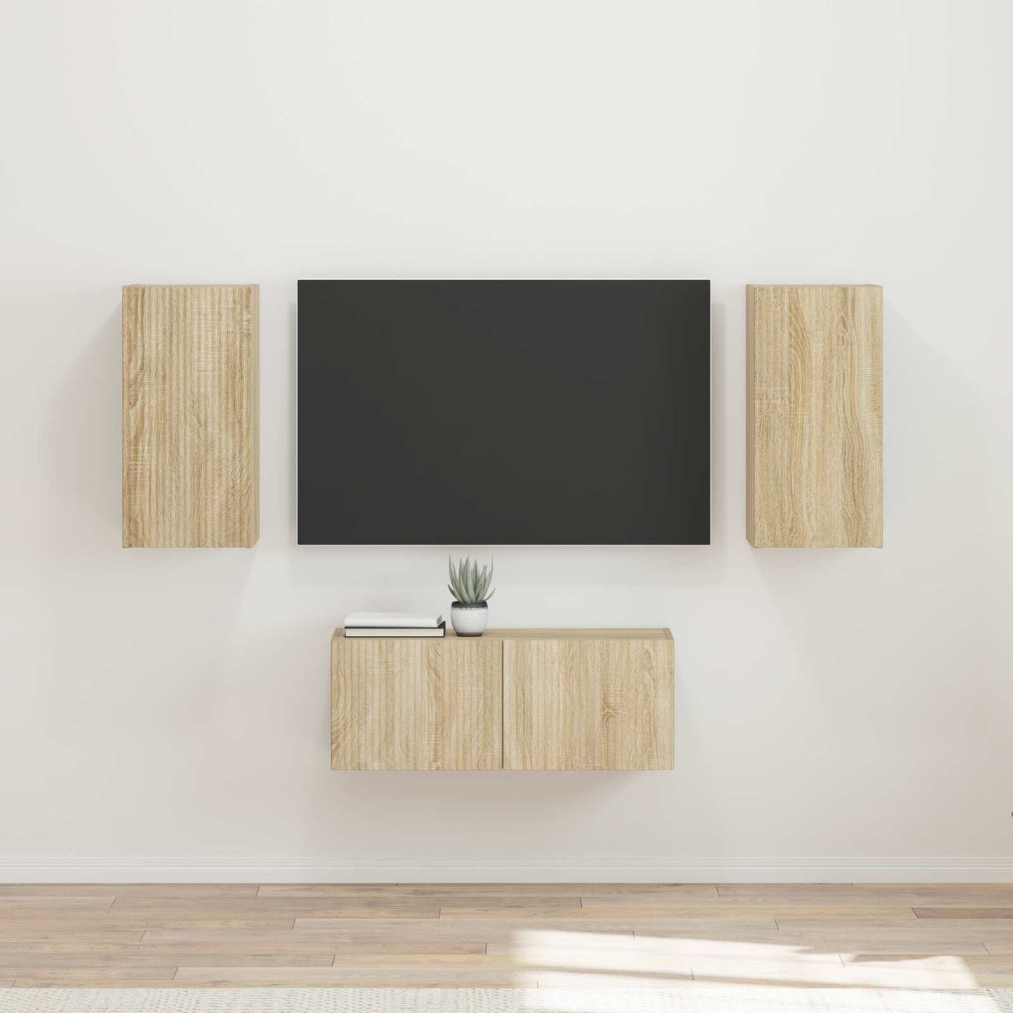Set mobile TV 6 pcs Rovere Sonoma Legno multistrato