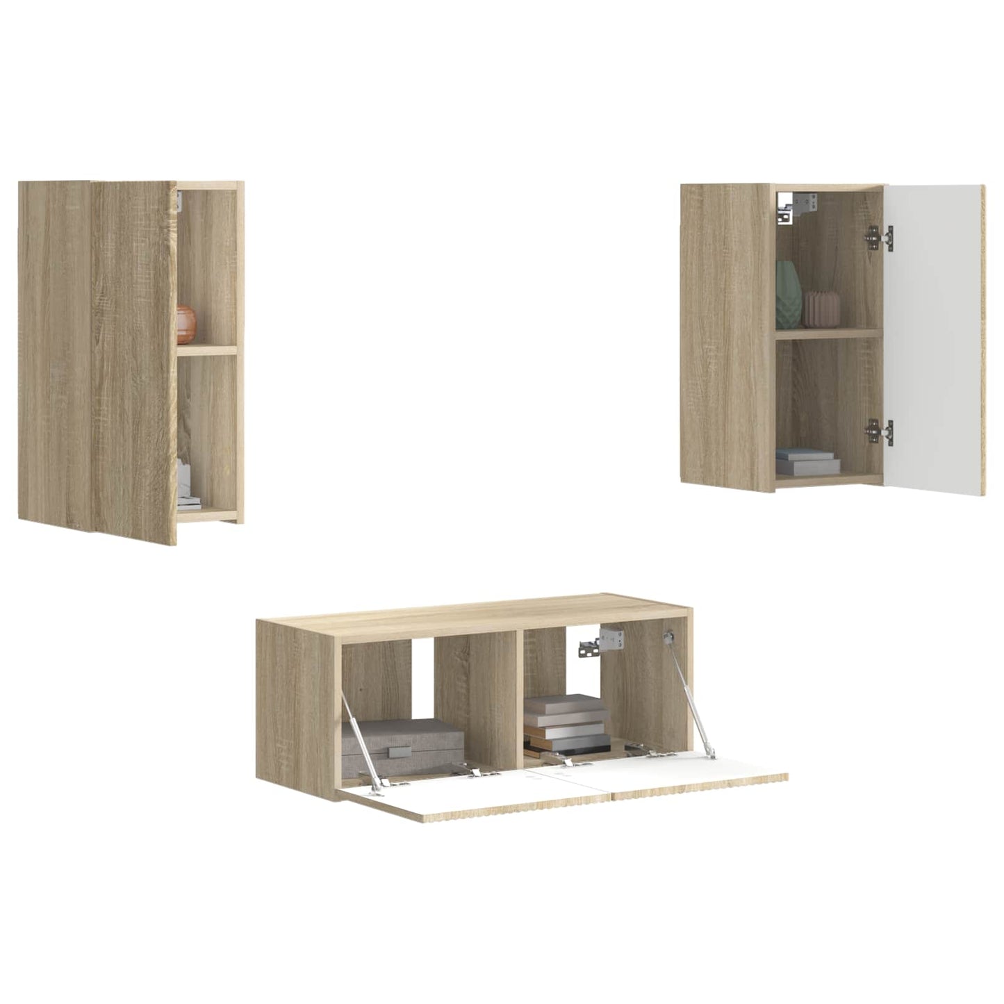 Set mobile TV 6 pcs Rovere Sonoma Legno multistrato