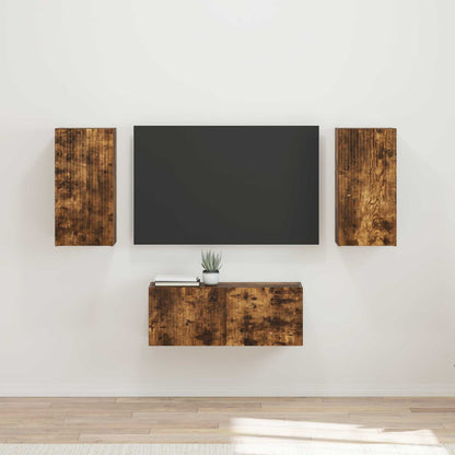 Set mobile TV 6 pcs Rovere fumÃ© Legno multistrato