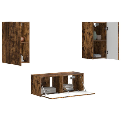 Set mobile TV 6 pcs Rovere fumÃ© Legno multistrato