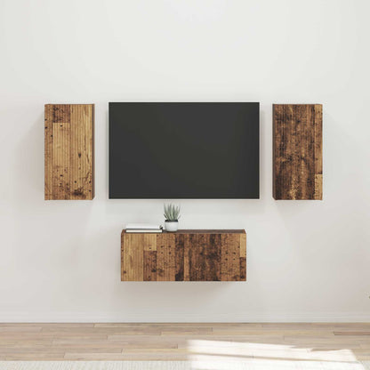 Set mobile TV 6 pcs Legno vecchio Legno multistrato