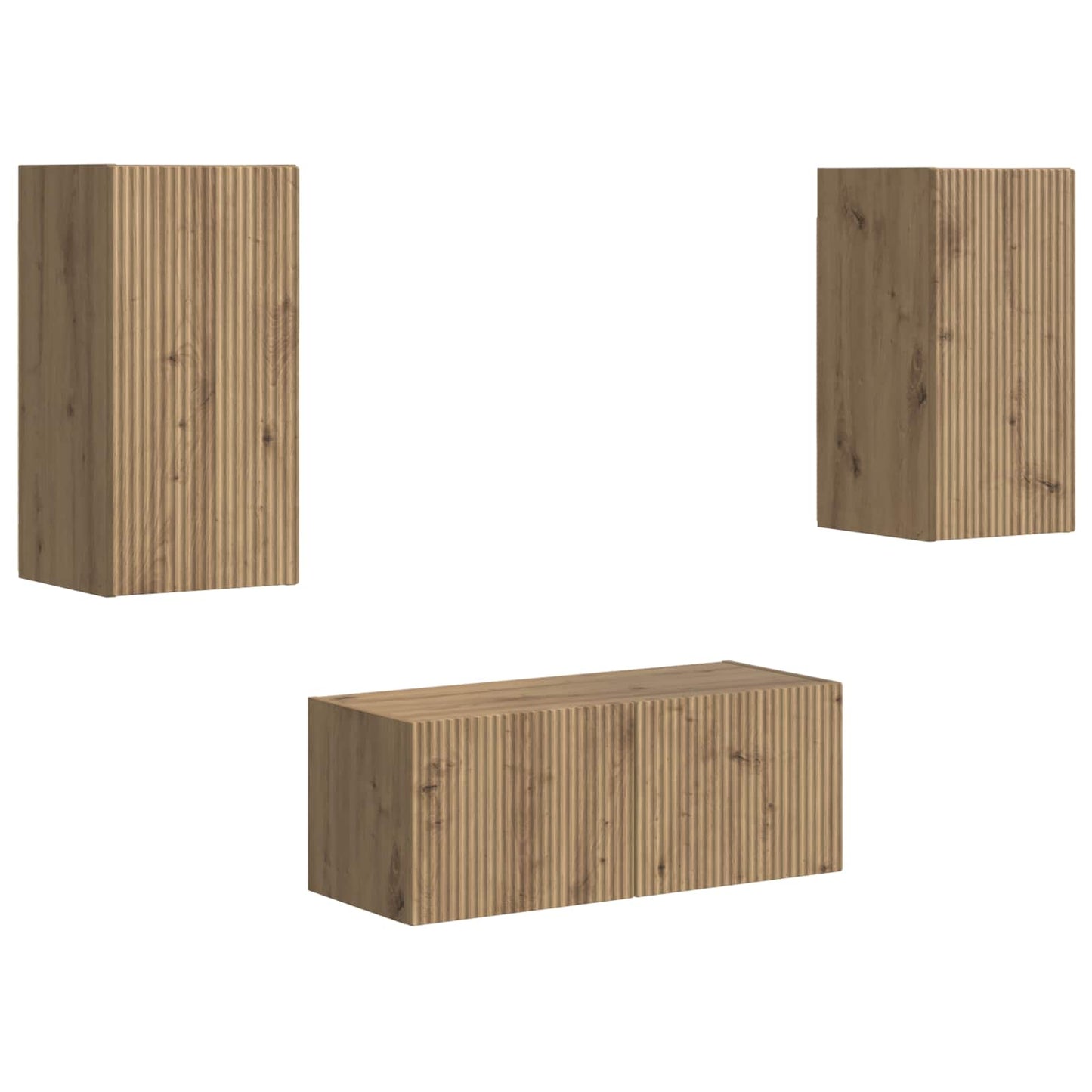 Set mobile TV 6 pcs rovere artigianale Legno multistrato
