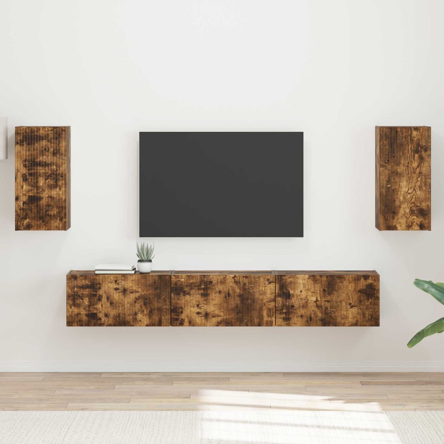Set mobile TV 5 pcs Rovere fumÃ© Legno multistrato