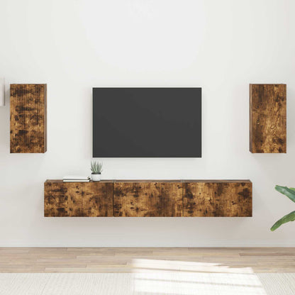 Set mobile TV 5 pcs Rovere fumÃ© Legno multistrato