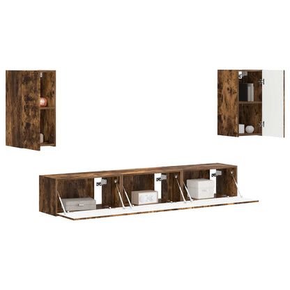 Set mobile TV 5 pcs Rovere fumÃ© Legno multistrato