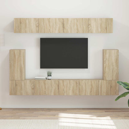 Set mobile TV 5 pcs Rovere Sonoma Legno multistrato