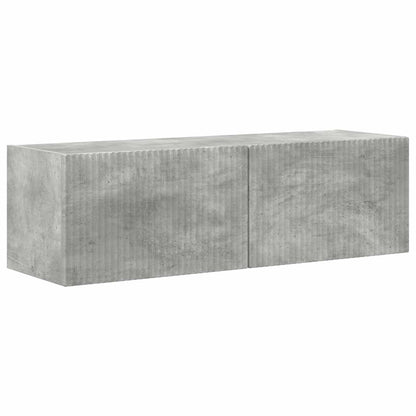 Set mobile TV 5 pcs Grigio cemento Legno multistrato