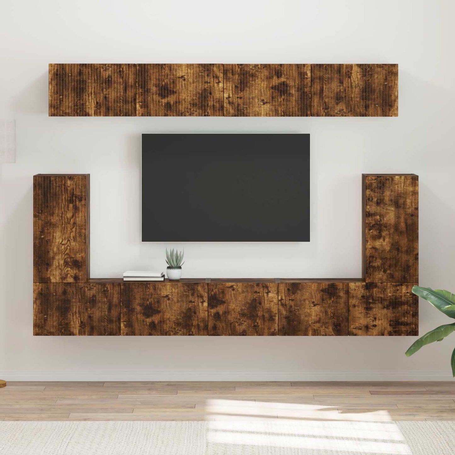 Set mobile TV 5 pcs Rovere fumÃ© Legno multistrato