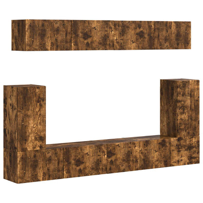 Set mobile TV 5 pcs Rovere fumÃ© Legno multistrato