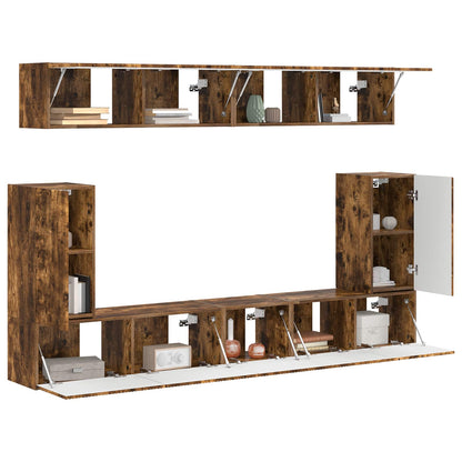 Set mobile TV 5 pcs Rovere fumÃ© Legno multistrato