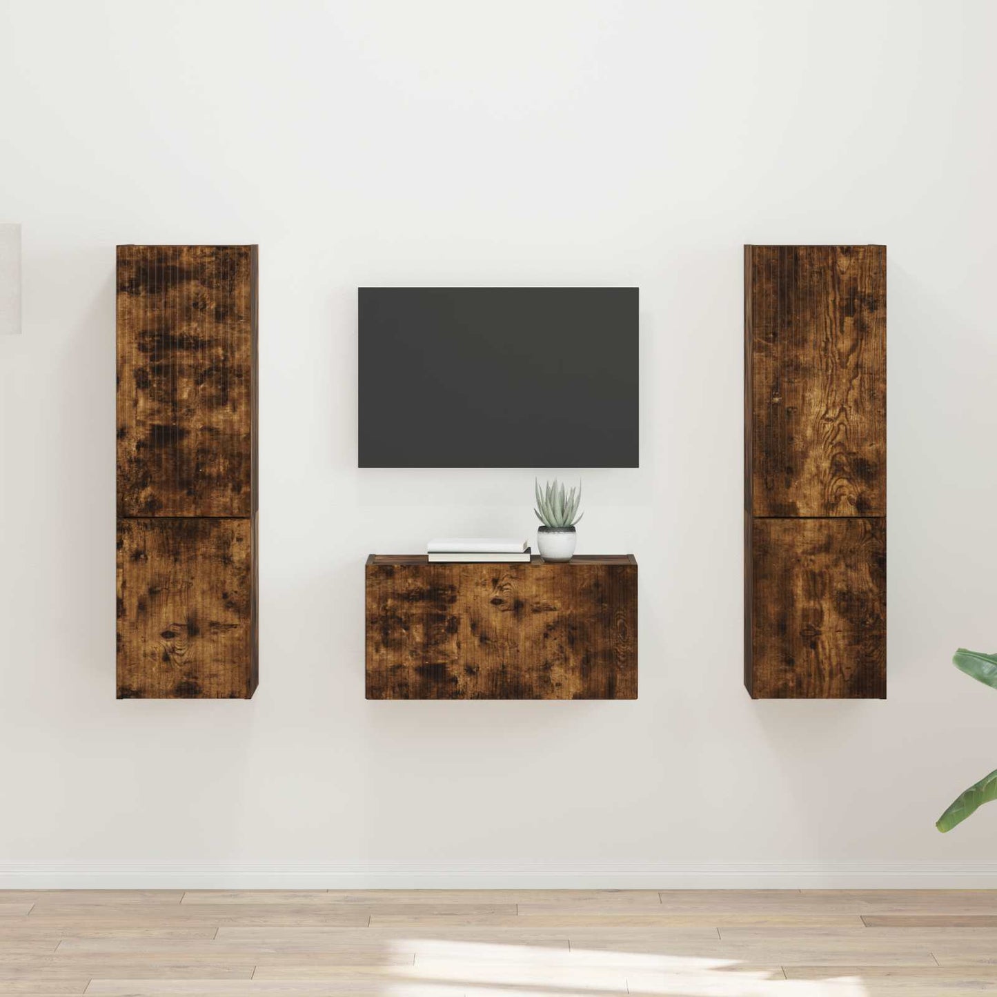 Set mobile TV 5 pcs Rovere fumÃ© Legno multistrato