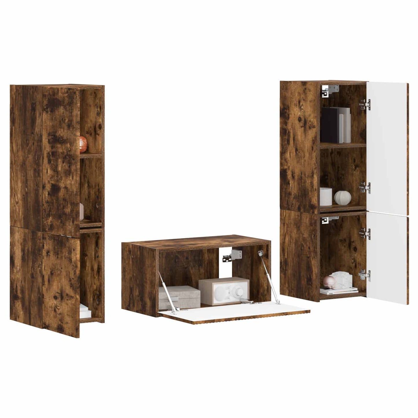 Set mobile TV 5 pcs Rovere fumÃ© Legno multistrato