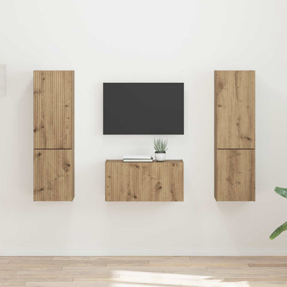Set mobile TV 5 pcs Rovere artigianale Legno multistrato