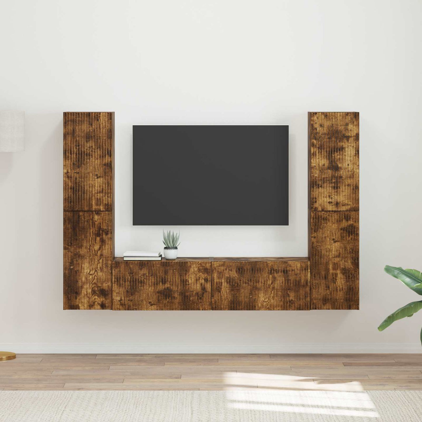 Set mobile TV 6 pcs Rovere fumÃ© Legno multistrato