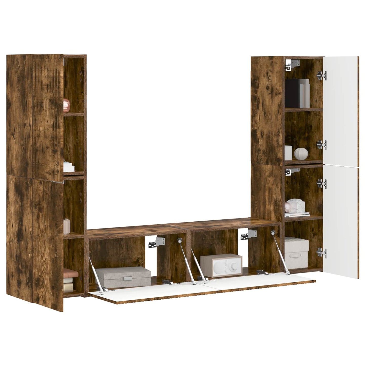 Set mobile TV 6 pcs Rovere fumÃ© Legno multistrato