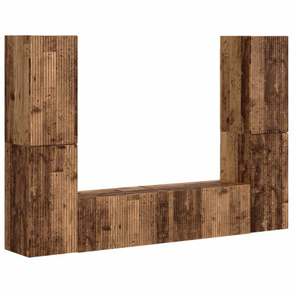 Set mobile TV 6 pcs Legno vecchio Legno multistrato