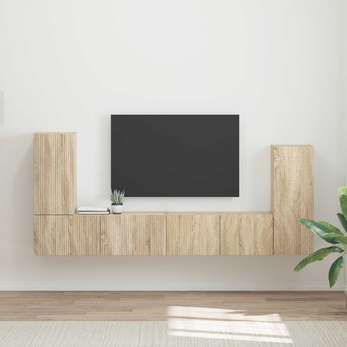 Set mobile TV 4 pcs Rovere Sonoma Legno multistrato