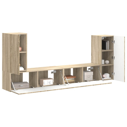Set mobile TV 4 pcs Rovere Sonoma Legno multistrato