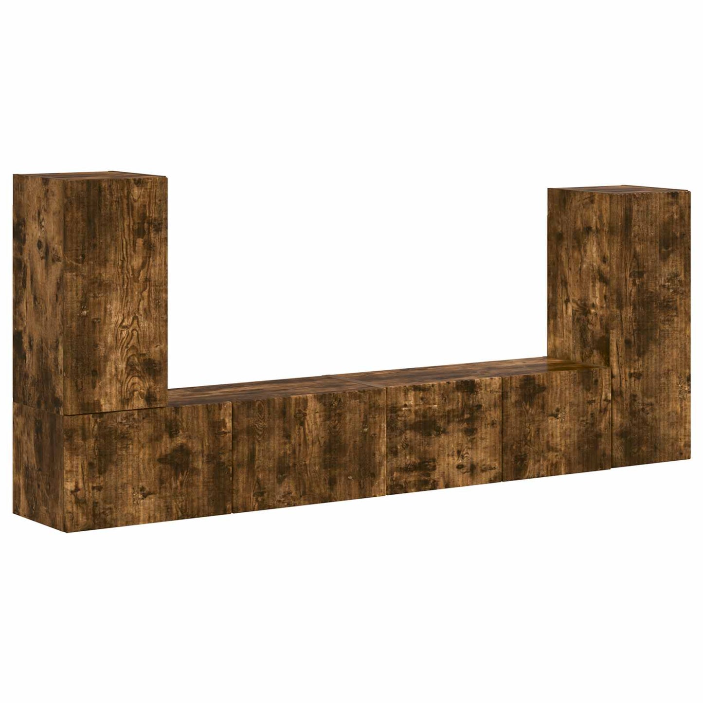 Set mobile TV 4 pcs Rovere fumÃ© Legno multistrato