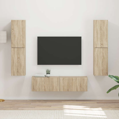 Set mobile TV 6 pcs Rovere Sonoma Legno multistrato