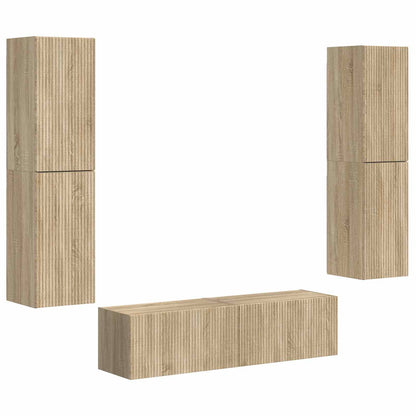 Set mobile TV 6 pcs Rovere Sonoma Legno multistrato