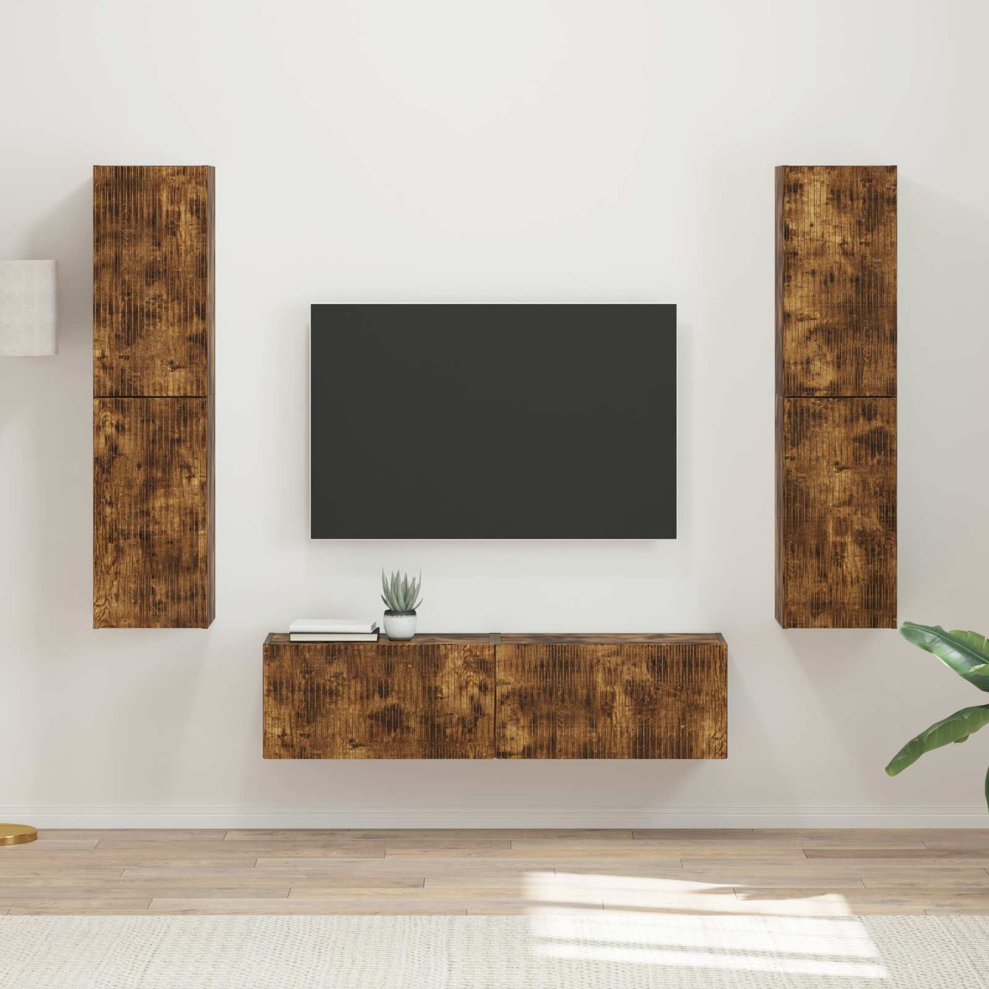 Set mobile TV 6 pcs Rovere fumÃ© Legno multistrato