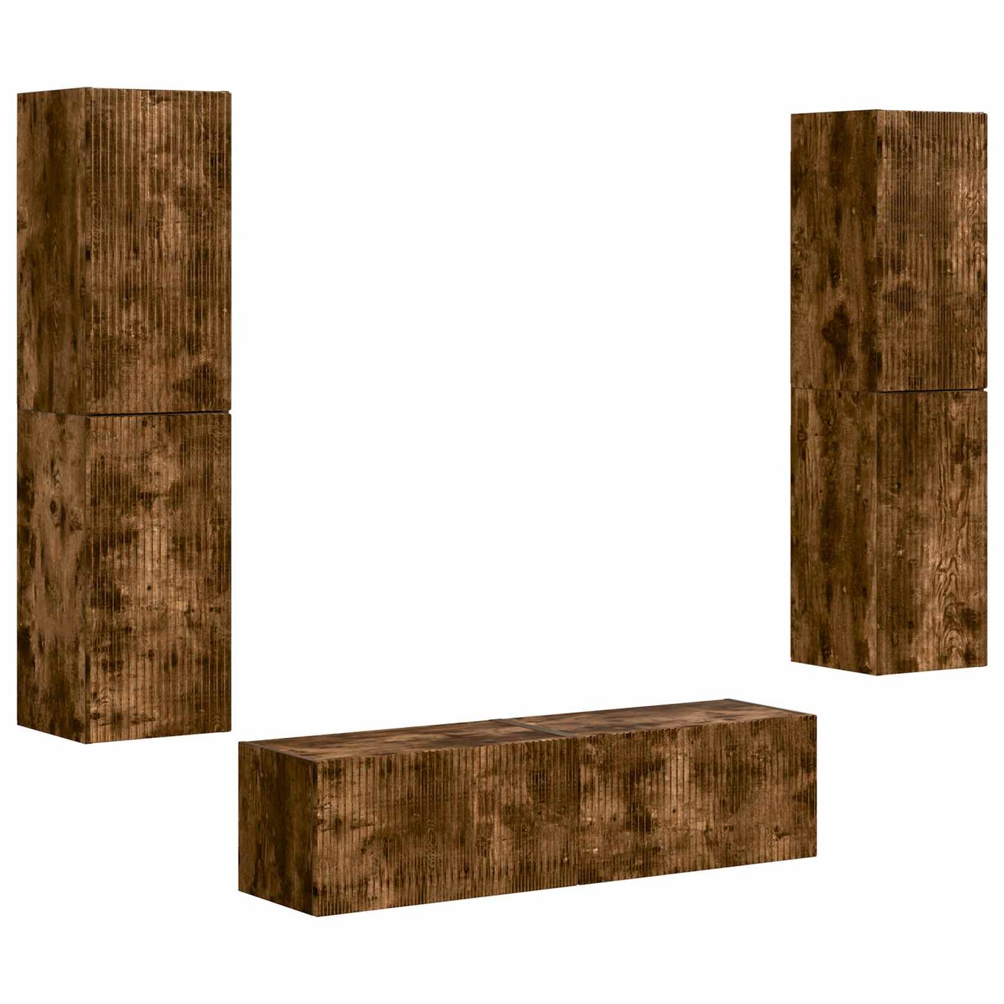 Set mobile TV 6 pcs Rovere fumÃ© Legno multistrato