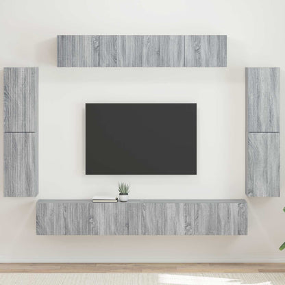 Mobile TV 8 pcs Grigio Sonoma